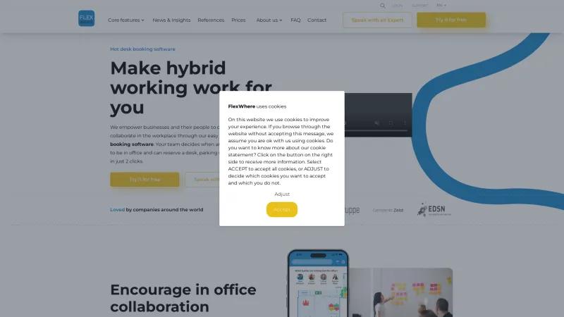 Homepage of FlexWhere