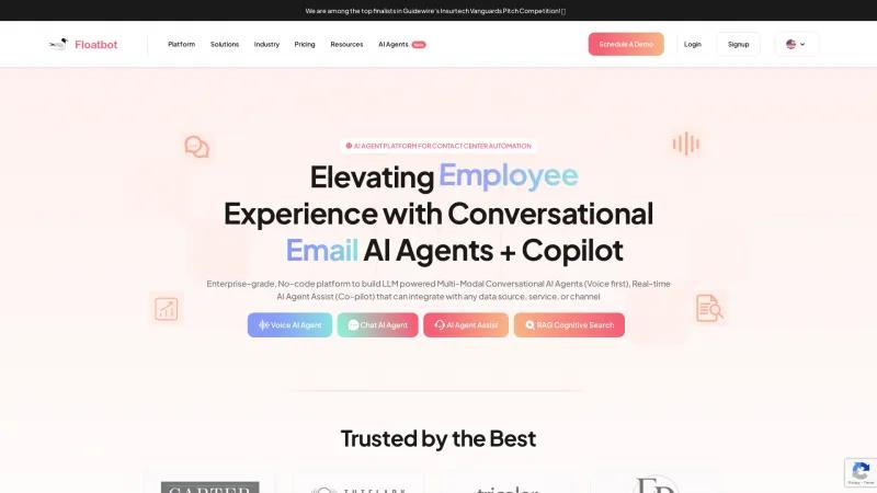 Homepage of Floatbot