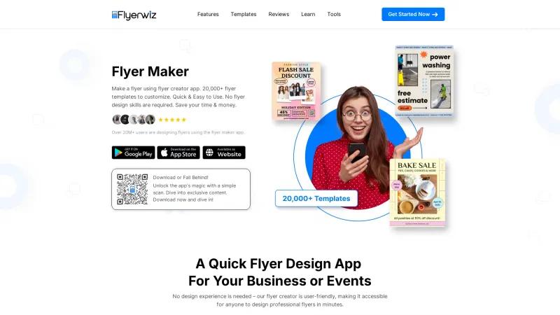 Homepage of Flyerwiz