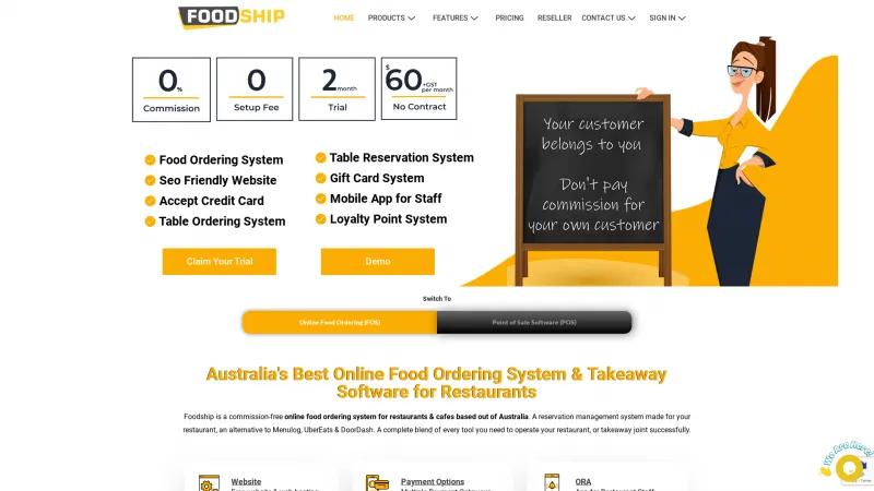 Homepage of Foodship