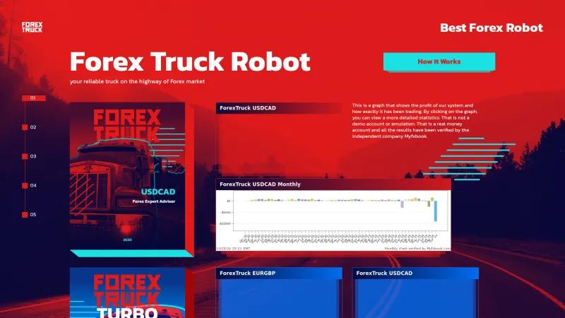 Homepage of Forex Truck