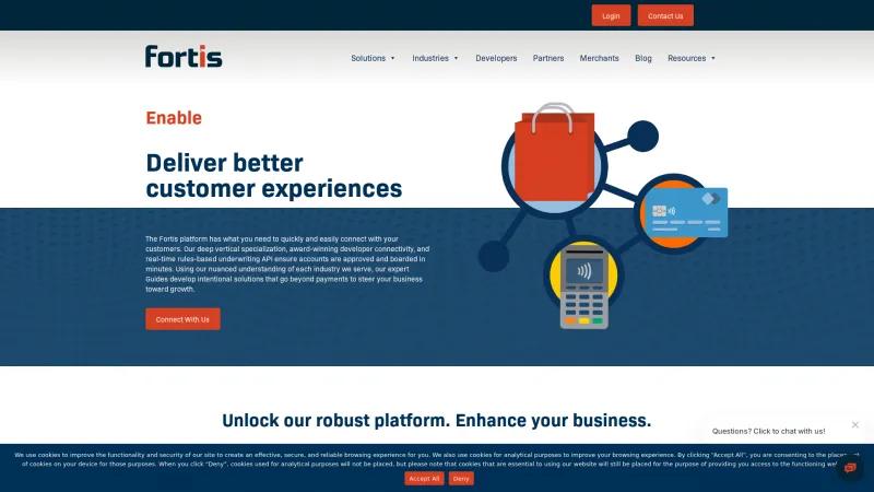 Homepage of Fortis