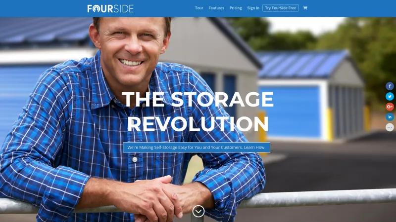 Homepage of Fourside Self Storage Solutions