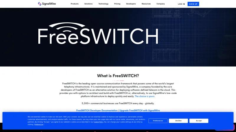 Homepage of FreeSWITCH