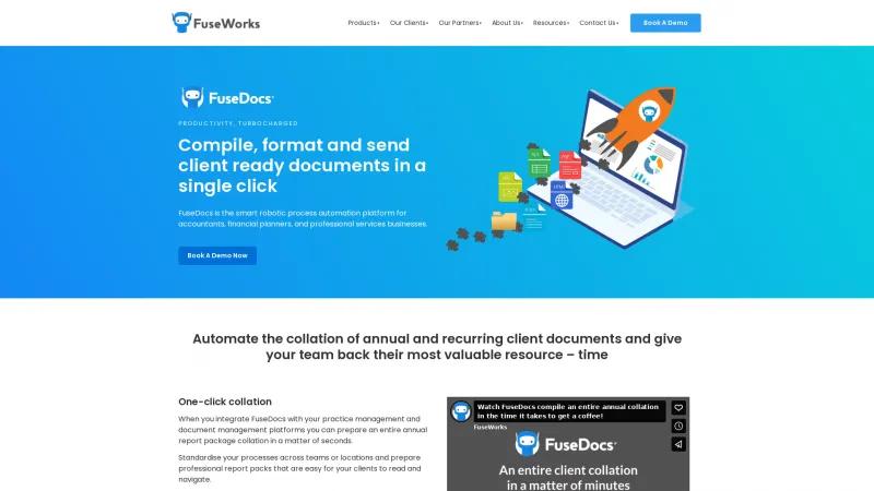 Homepage of FuseDocs