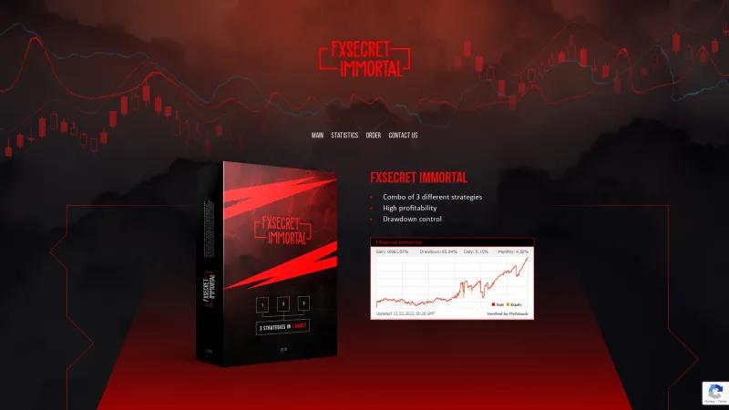 Homepage of FXSecret Immortal