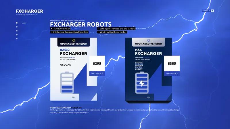 Homepage of FXCharger