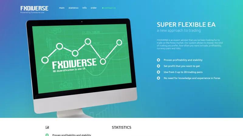 Homepage of FXDIVERSE