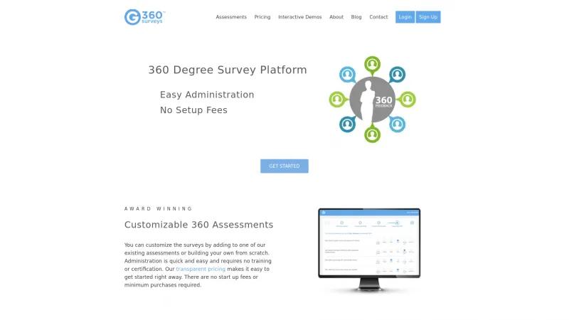 Homepage of G360 Surveys