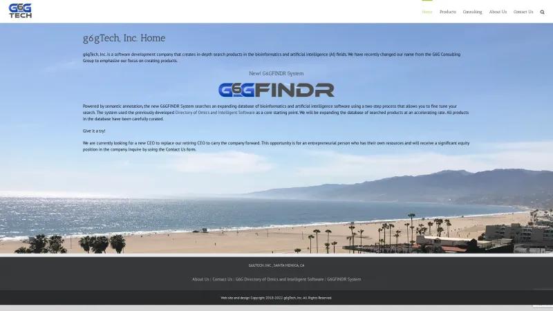 Homepage of G6GFINDR System