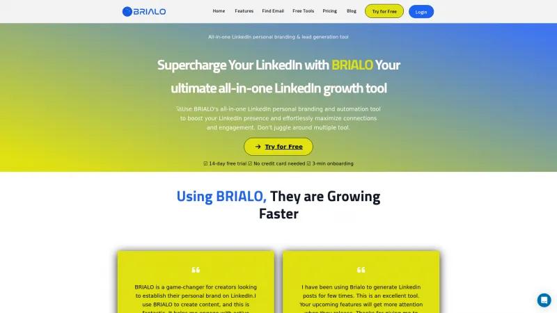 Homepage of BRIALO