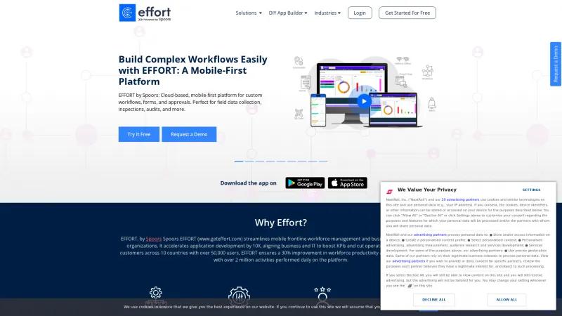 Homepage of Effort