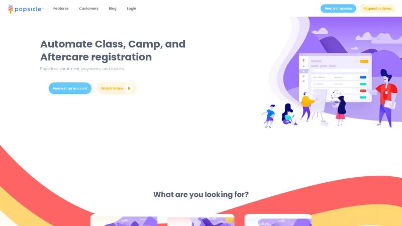 Homepage of Popsicle