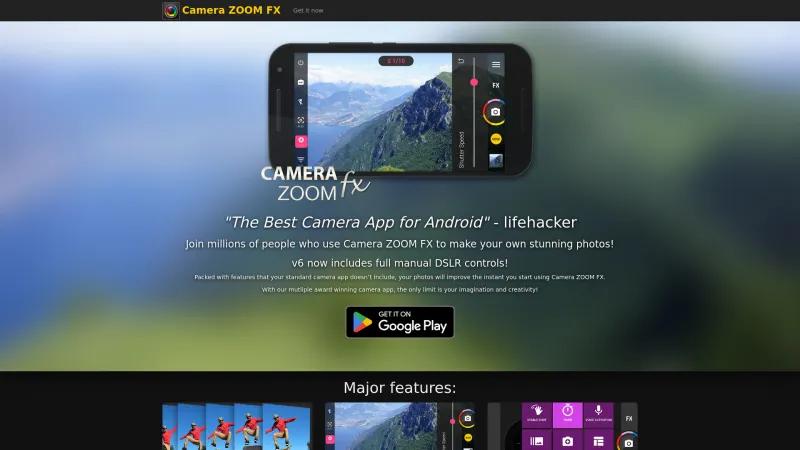 Homepage of Camera ZOOM FX