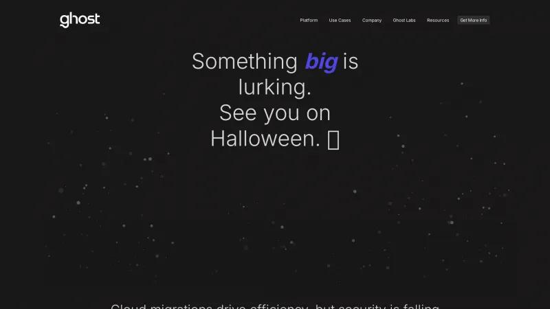 Homepage of Ghost Security