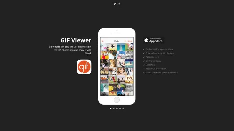 Homepage of GIF Viewer