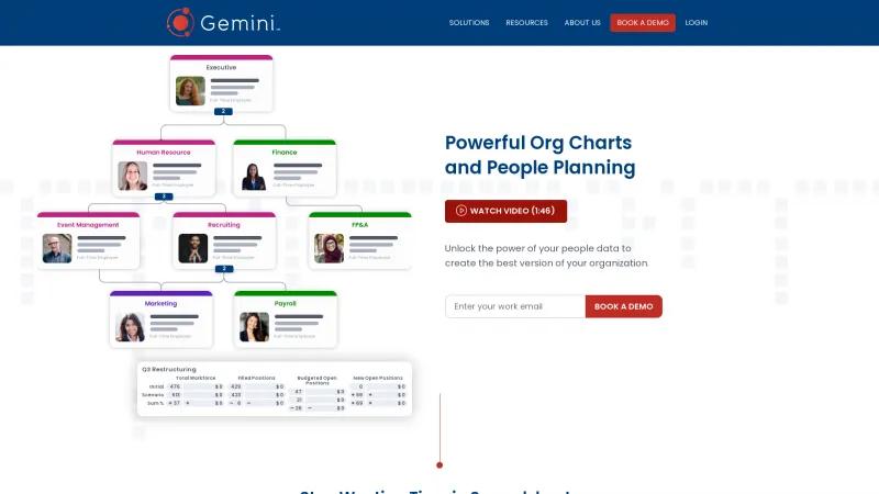 Homepage of Gemini