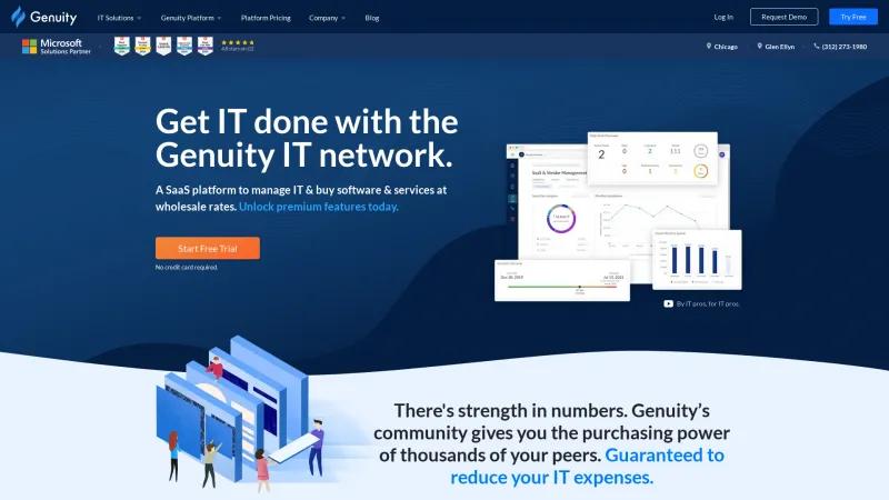 Homepage of Genuity