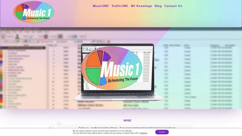 Homepage of Music 1