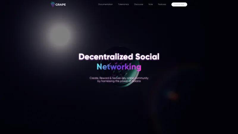 Homepage of Grape Protocol