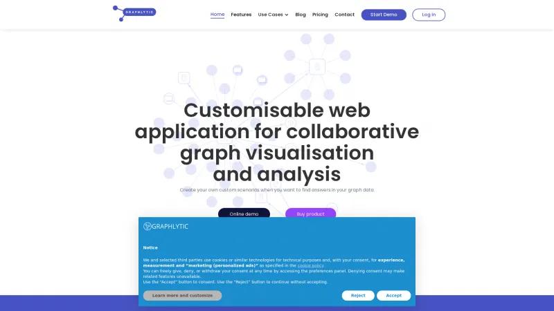 Homepage of Graphlytic