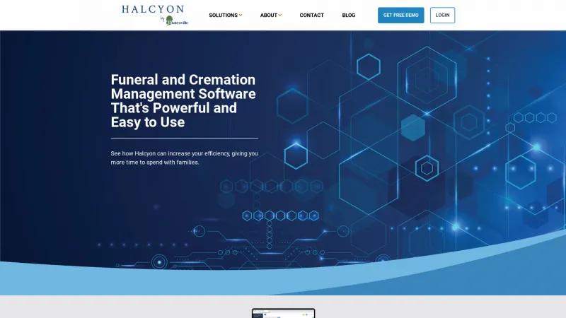 Homepage of Halcyon