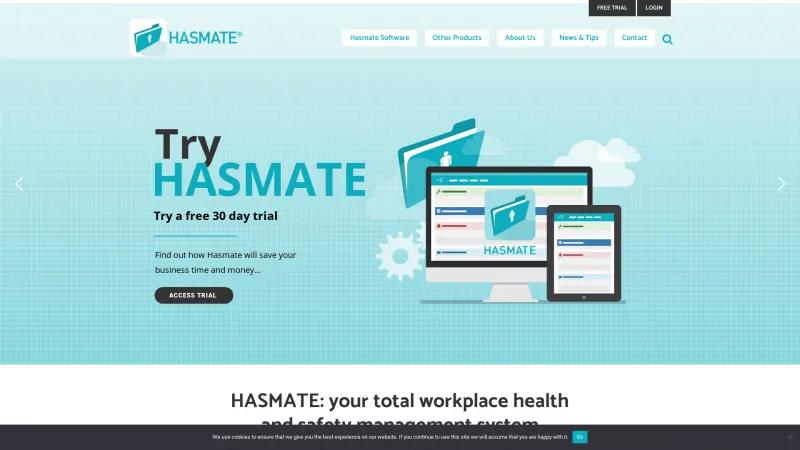 Homepage of Hasmate