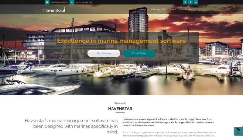 Homepage of Havenstar