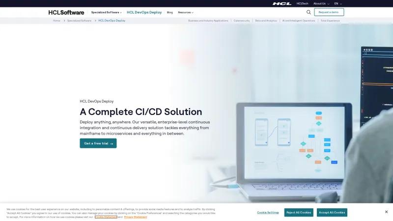 Homepage of HCL Launch