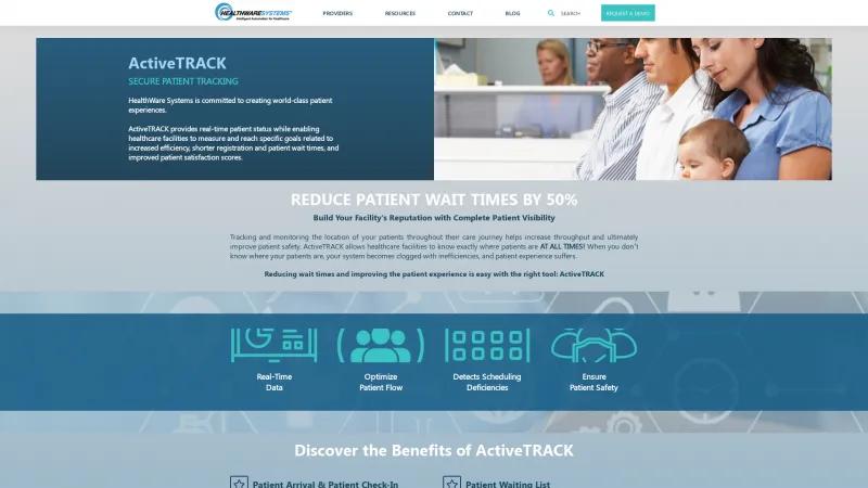 Homepage of ActiveTRACK