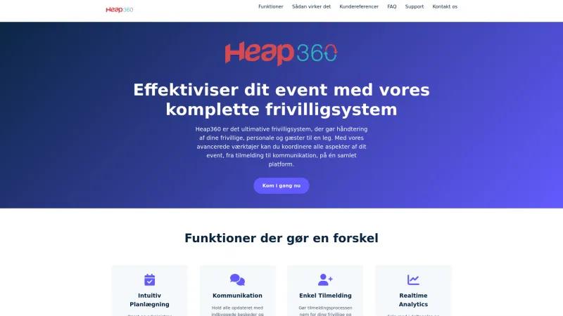 Homepage of Heap360