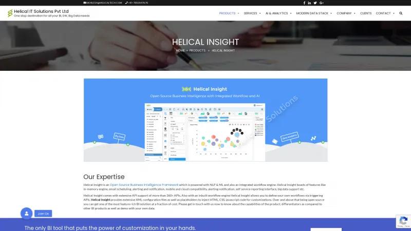 Homepage of Helical Insight