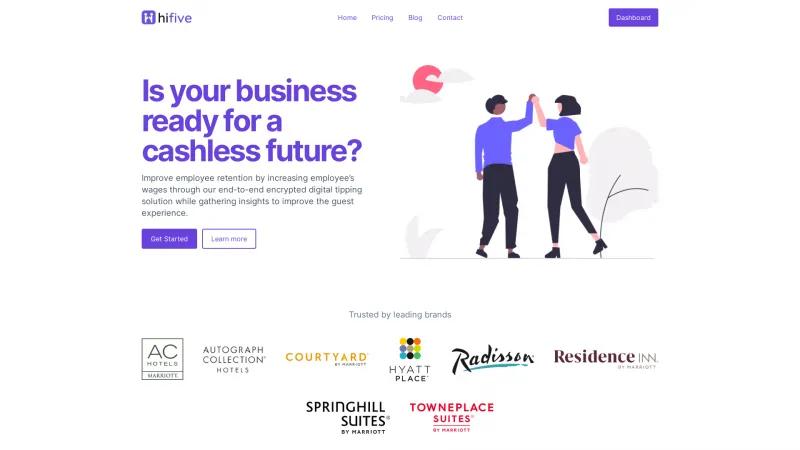 Homepage of Hifive