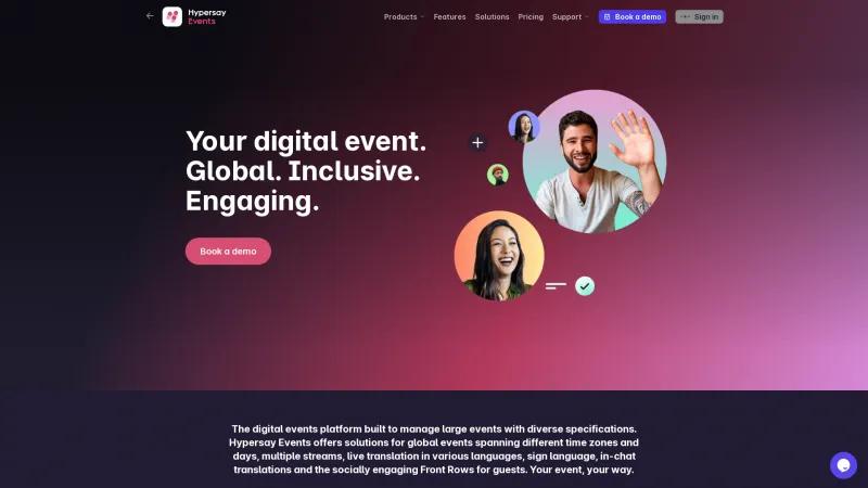 Homepage of Hypersay Events