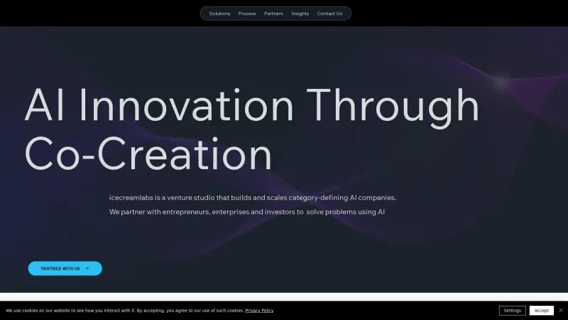 Homepage of IceCream Labs