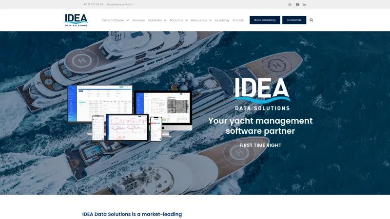 Homepage of IDEA Yacht