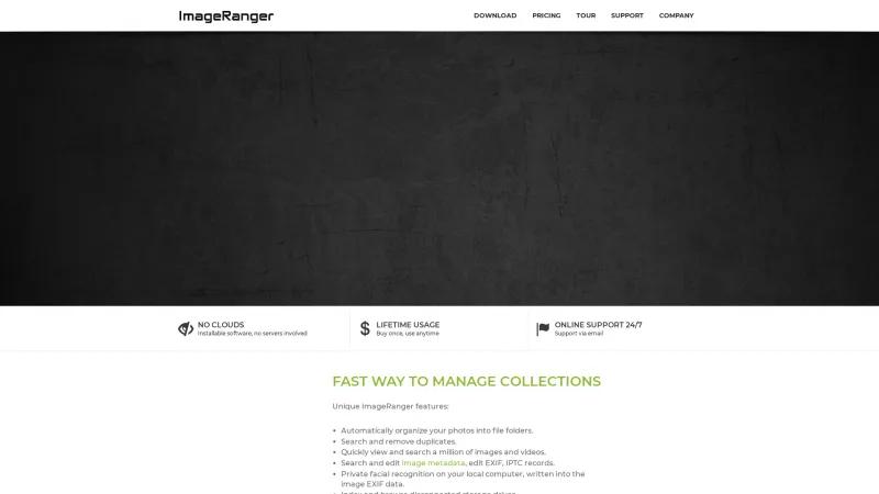 Homepage of ImageRanger