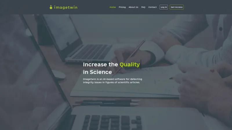 Homepage of Imagetwin