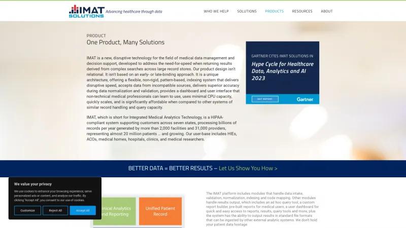 Homepage of IMAT