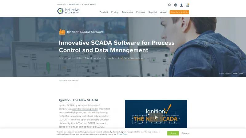 Homepage of Ignition SCADA