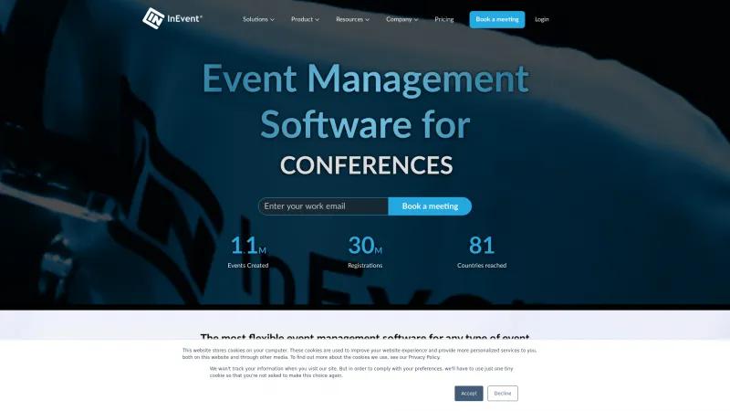 Homepage of InEvent