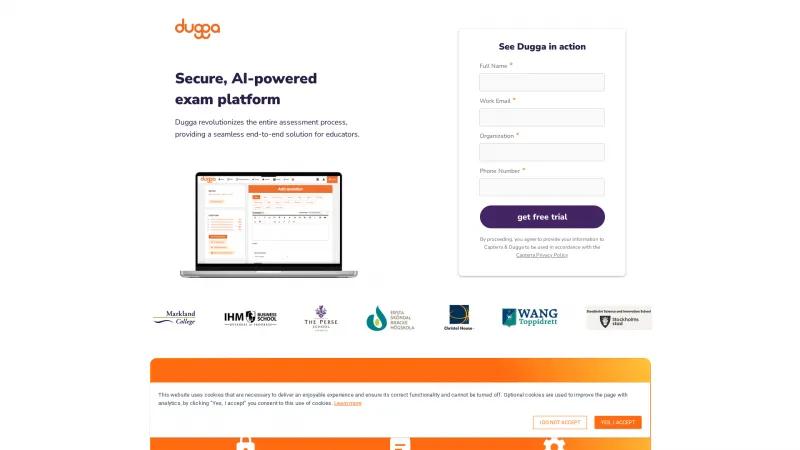 Homepage of Dugga