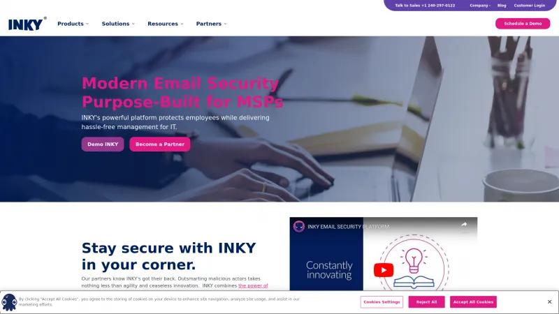 Homepage of INKY