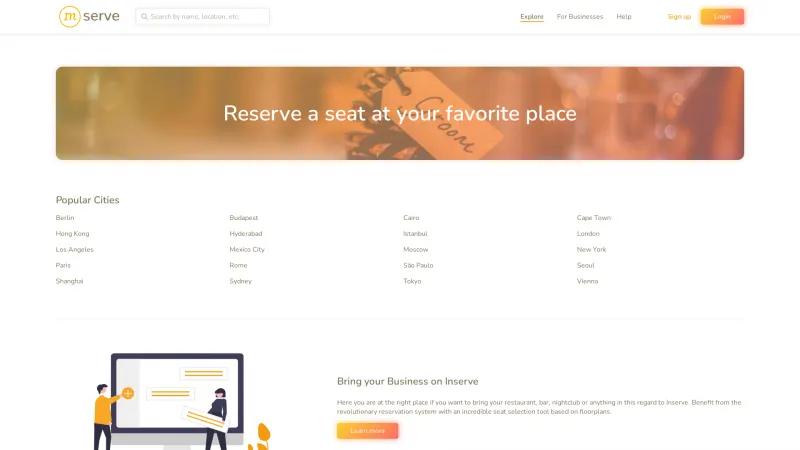 Homepage of Inserve