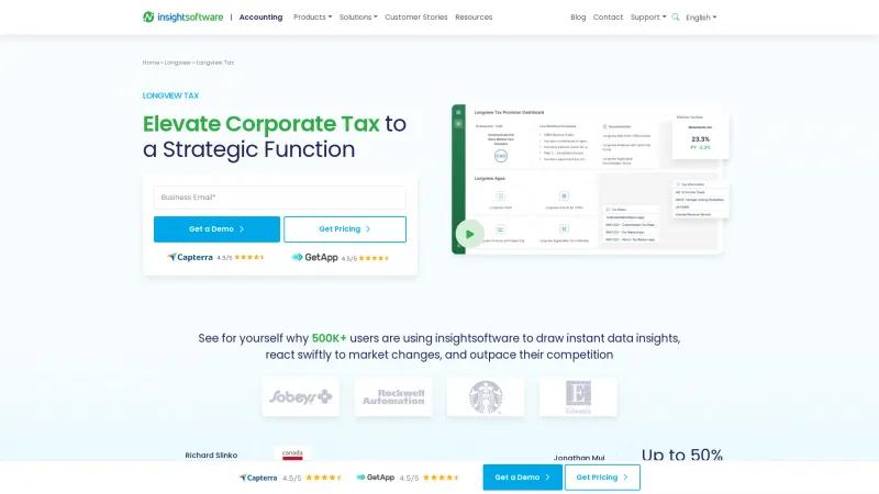 Homepage of Longview Tax