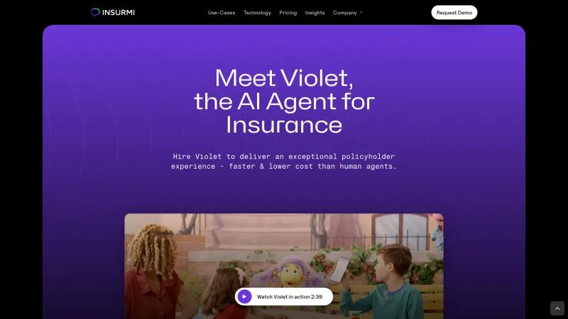 Homepage of Insurmi Violet