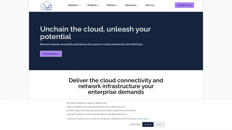 Homepage of InterCloud