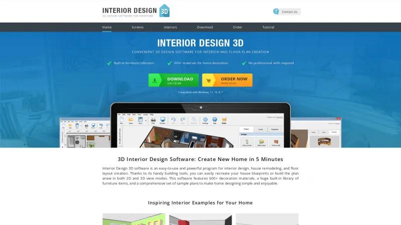 Homepage of Interior Design 3D