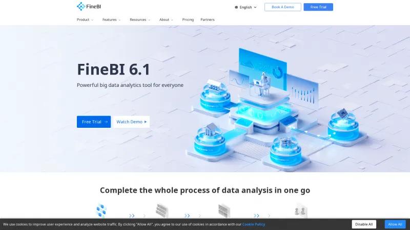 Homepage of FineBI