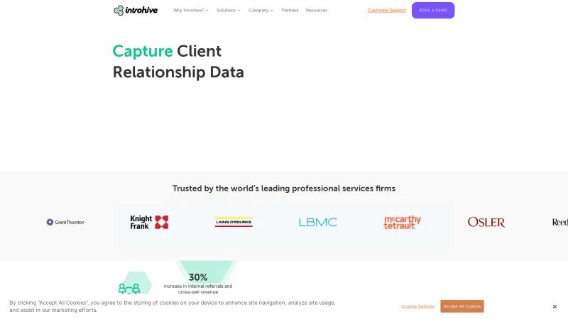 Homepage of Introhive